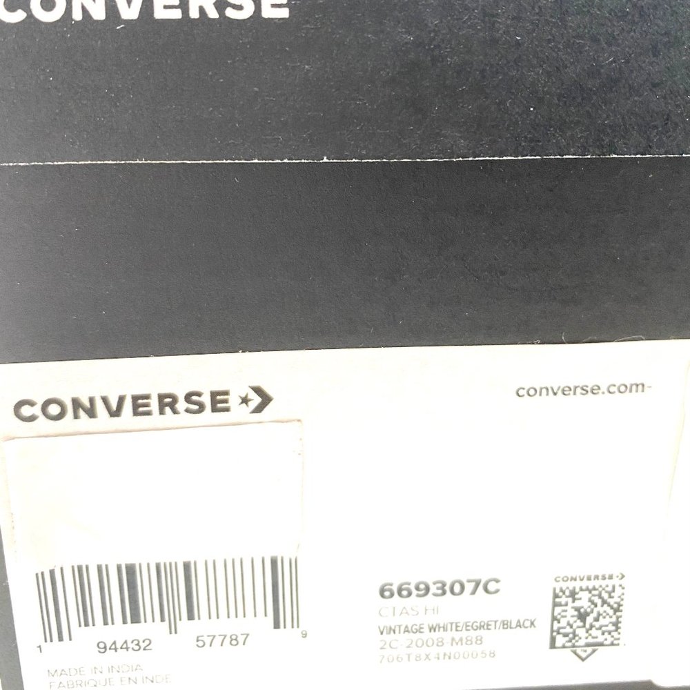 Converse Chuck Taylor Shoes Women’s AS High Top Egret Canvas Sneakers 669307C - Picture 9 of 9